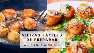 VIEIRAS SALTEADAS RECETA [upl. by Ynaittirb563]