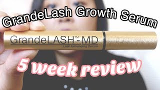 I used GrandeLash MD Lash Growth Serum for 5 weeks  My Results [upl. by Eceerahs985]