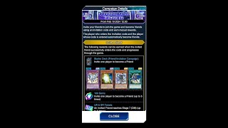 Yugioh Duel Links  New Friend Invitation Campaign [upl. by Yadsnil]