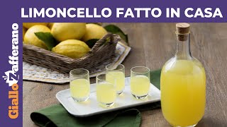 LIMONCELLO RICETTA FACILE PER FARLO IN CASA [upl. by Assiralk]