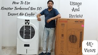 How To Use Kenstar Turbocool Neo 50 Desert Air Cooler  Usage And Review [upl. by Reeher]