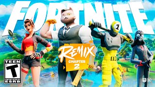 NEW FORTNITE CHAPTER 2 REMIX UPDATE RIGHT NOW NEW BATTLE PASS MAP amp MORE Chapter 5 LIVE [upl. by Ivel644]