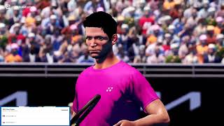 FINALE SA ALCARAZOM  PRVI GRADN SLAM  AO TENNIS 2  GAMEPLAY [upl. by Elkin]