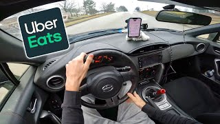 UBER EATS IN MY DRIFT CAR POV [upl. by Oliver]