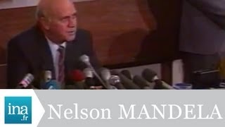 Frederik De Klerk annonce la libération de Nelson Mandela  Archive vidéo INA [upl. by Lanrev814]