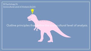 ib psychology sociocultural level of analysis [upl. by Diraf261]