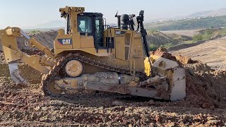 Caterpillar D9T Bulldozer In Action [upl. by Esirahc]