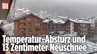 Schnee im August Plötzlicher Wintereinbruch in den Alpen [upl. by Iseabal]