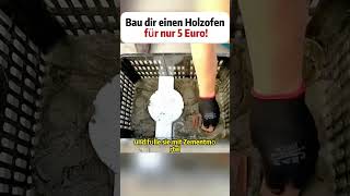 Bau dir einen Holzofen für nur 5 Euro DIY Holzofen Recycling foryou foryoupage fyp tiktok [upl. by Marcin97]