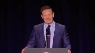 Mark Burnett Introduces President Trump at National Prayer Breakfast 2017 [upl. by Yrian]