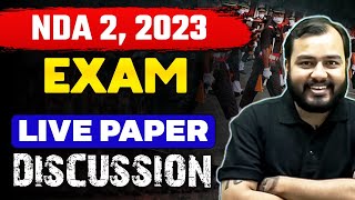 NDA22023  Live Exam Paper Discussion II Defence Wallah [upl. by Sansone]