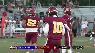 CIFSS Football 2023 Nordhoff  Arcadia [upl. by Airamahs]