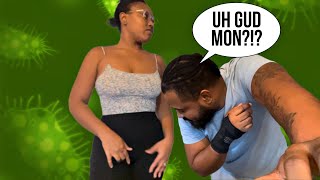 ITCHING PRANK ON HUSBAND funny reactions [upl. by Cowie]