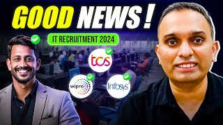 IT Hiring Freeze ENDS  More IT Jobs at TCS Infosys Wipro in 2024  IT Jobs 2024  IT Hiring Update [upl. by Elvin805]