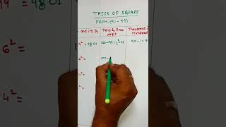 Tricks of Square Of 91 to 99by Ranjit Sir [upl. by Buffum]