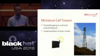 Black Hat 2013  I Can Hear You Now Traffic Interception and Remote Mobile Phone Cloning [upl. by Hovey322]