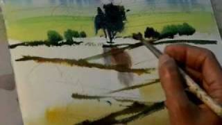 Wellknown Painter Milind Mulicks demo of a landscape  Jyotsna Prakashanflv [upl. by Ginger]