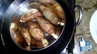 Shakarkandi Desi Cooking  How To Boiled Sweet Potatoes  how to make shakarkandi [upl. by Enirhtac]