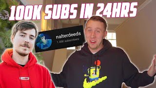 I GAINED 100000 SUBSCRIBERS IN 24 HOURS Thank you MrBeast [upl. by Sykes]