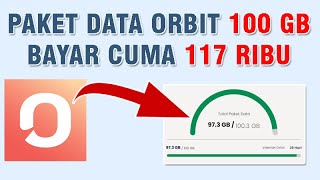 Cara Beli Paket Data Orbit Telkomsel Super Murah 100 GB 100 Ribu  DVLOG17 [upl. by Arretahs]