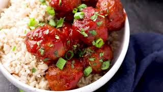 Healthy Air Fryer Turkey Meatballs [upl. by Naniac340]