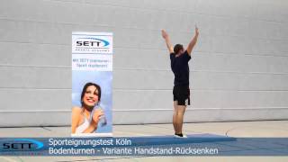 SPORTEIGNUNGSTEST KÖLN 2015  TURNENBODEN [upl. by Annanhoj]