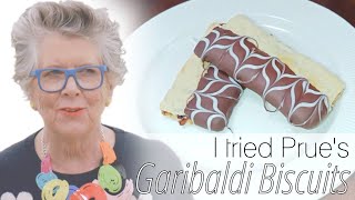 Trying Prue Leiths Garibaldi Biscuits The Great British Bake Off  S13 E2 [upl. by Nelhsa]