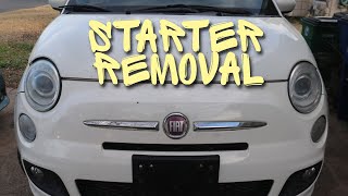 Fiat 500 Starter Removal [upl. by Spence]