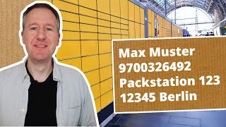 Packstation Wie geht das mit der Adresse [upl. by Levine]