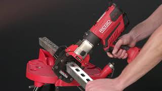 How To Use The RIDGID® StrutSlayr™ Strut Shear Head Compatible with RP 350 Press Tool [upl. by Lemej]