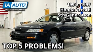 Top 5 Problems Honda Accord Sedan 19941997 5th Generation [upl. by Asiak12]