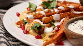 Roasted Carrots Over Lentil Hummus and Lemon Yogurt [upl. by Reace218]