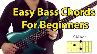 Easy Bass Guitar Chords for Beginners [upl. by Ennairak]