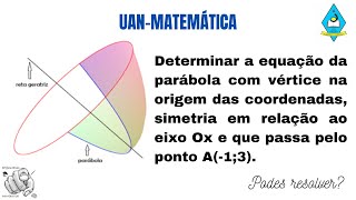 UAN  Equação da parábola com passos [upl. by Battiste]