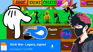 Stick War Legacy signed Mod menu install on Android 100 working viralstick 🔥🔥🔥🤯 [upl. by Leoj]