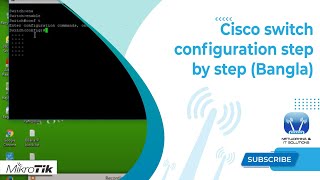 Cisco switch configuration step by step Bangla [upl. by Llehcnom545]