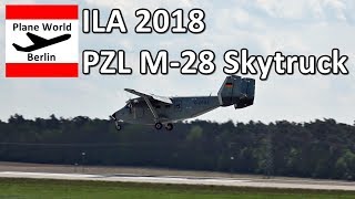 ILA 2018 PZL Mielec M28 Skytruck DCPDA in Berlin SXF [upl. by Beitz514]