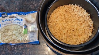 Air Fryer Frozen Cauliflower Rice  NO MORE SOGGY CAULIFLOWER RICE THE BEST WAY to cook is AIR FRY [upl. by Lacee49]