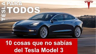 10 cosas que no sabías del Tesla Model 3 [upl. by Anaderol951]