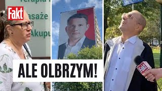 GIGANTYCZNY plakat Mentzena zawisł na bloku Mieszkańcy chcą interweniować we wspólnocie  FAKTPL [upl. by Neeloj]