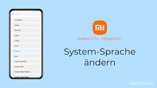 SystemSprache ändern  Xiaomi Android 14  HyperOS 1 [upl. by Preciosa106]