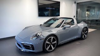 2024 Porsche 911 Targa 4S Arctic Grey  Heritage Design Interior  Walk Around [upl. by Waverley]