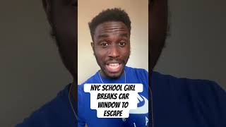 NYC school breaks window to escape🤯 fypviral nyc school speaking [upl. by Blankenship]