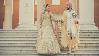 ELEGANT SIKH WEDDING at Southall Gurdwara Havelock Road  Angad amp Priya by SALSHAN [upl. by Deerc757]