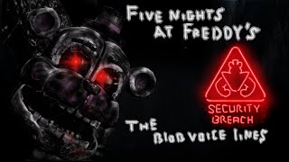 FNaF Security Breach  The Blob voice lines by •Krio• [upl. by Sarena]