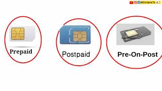 Postpaid and Prepaid Difference  Pre on post sim kya hota h [upl. by Eiramac]