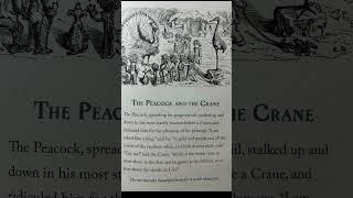 Short Story Of Aesop’s Fables Titled The Peacock And The Crain shorts animalfables fables story [upl. by Aioj]