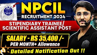 NPCIL Recruitment 2024  Salary 35000 🔥  NPCIL Job Vacancy For Diploma Holders [upl. by Cacie]