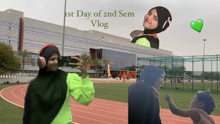 1st Day of 2nd Sem Vlog 🫶🏻  Uni Vlog  Day in my Life  Amity University Dubai  Malayalam [upl. by Zina518]