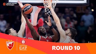 ZvezdaMilan  Round 10 Highlights  202324 Turkish Airlines EuroLeague [upl. by Culley]